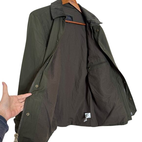 J. Crew Lightweight Highland Skye Jacket Olive Green Size M - Picture 3 of 7